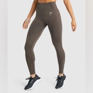 GYMSHARK VITAL SEAMLESS 2.0 LEGGINGS BROWN MARL
